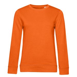 B&C BCW32B - Bio-sweatshirt voor dames met ronde hals Puur oranje
