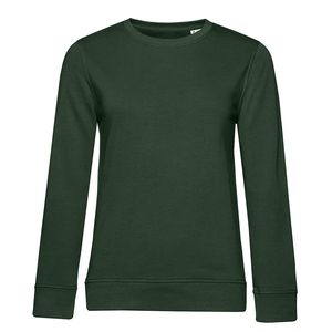 B&C BCW32B - Bio-sweatshirt voor dames met ronde hals Bosgroen