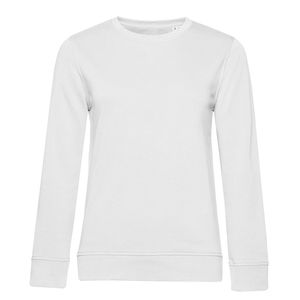 B&C BCW32B - Bio-sweatshirt voor dames met ronde hals Wit