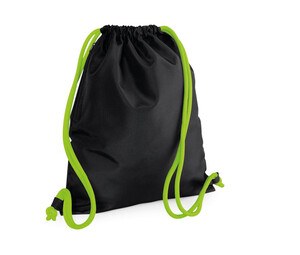 Bag Base BG110 - Premium Gymtas Zwart/Limoengroen