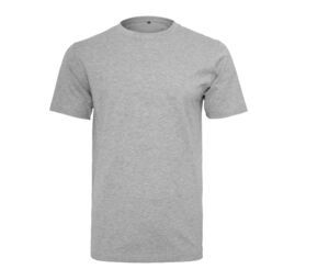 Build Your Brand BY004 - T-shirt met ronde hals Heide Grijs