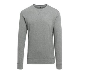 Build Your Brand BY010 - Lichtgewicht sweater met ronde hals Heide Grijs
