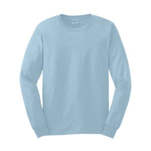 Gildan GN186 - Ultra Cotton Adult T-Shirt Lange Mouw Lichtblauw