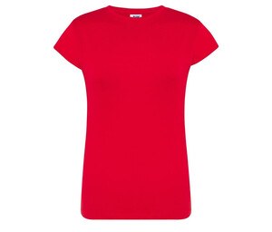 JHK JK150 - Vrouwen 155 T-shirt met ronde hals Rood