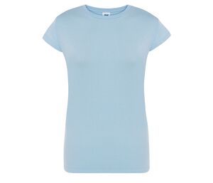 JHK JK150 - Vrouwen 155 T-shirt met ronde hals Hemelsblauw