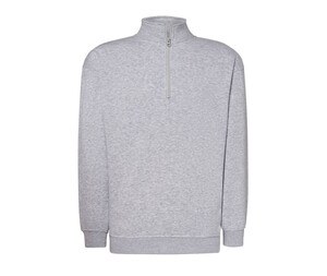 JHK JK298 - Sweater ritskraag Asgrijs