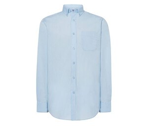 JHK JK610 - Poplin overhemd heren Hemelsblauw