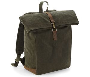 Quadra QD655 - Traditional oilcloth backpack Olijfgroen