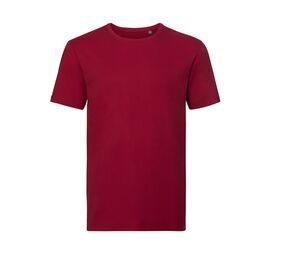 RUSSELL RU108M - T-shirt mannen biologisch Klassiek Rood