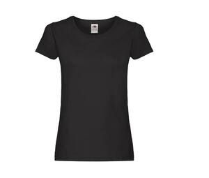 FRUIT OF THE LOOM SC1422 - Tee-shirt femme col rond Zwart