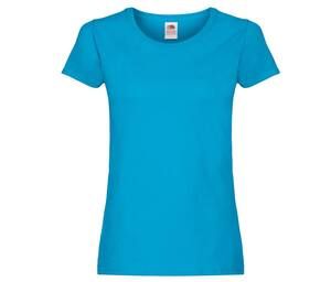 FRUIT OF THE LOOM SC1422 - Tee-shirt femme col rond Azuurblauw