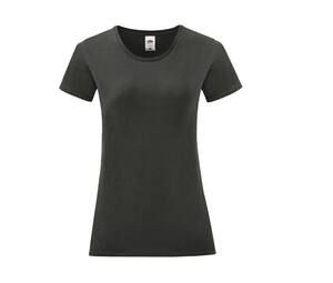 Fruit of the Loom SC151 - Iconic T-Shirt Dames Licht grafiet