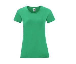 Fruit of the Loom SC151 - Iconische T-shirt Dames Kelly groen