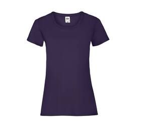 Fruit of the Loom SC600 - Dames Valueweight T-Shirt Paars