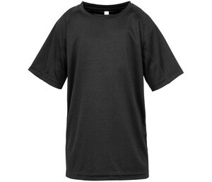 Spiro SP287J - AIRCOOL ademend t-shirt voor kinderen Zwart