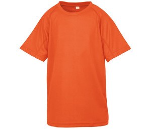 Spiro SP287J - AIRCOOL ademend t-shirt voor kinderen Flo Oranje