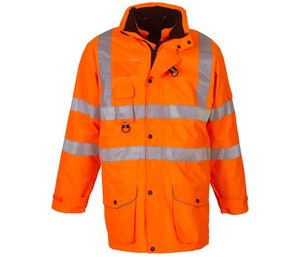 Yoko YK711 - Parka 7 in 1 hoge zichtbaarheid Hizicht Oranje