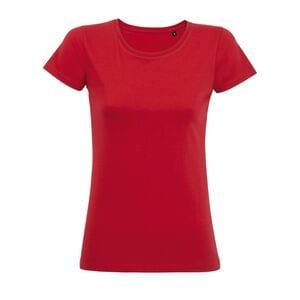 SOL'S 02077 - Milo Women Dames T Shirt Met Korte Mouwen Rood