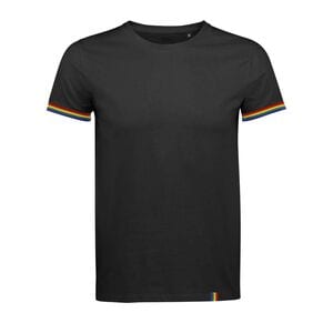 SOL'S 03108 - Rainbow Men Heren T Shirt Met Korte Mouwen grijs zwart