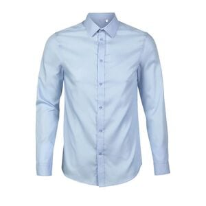 NEOBLU 03182 - Blaise Men Strijkvrij Overhemd Heren Zacht blauw