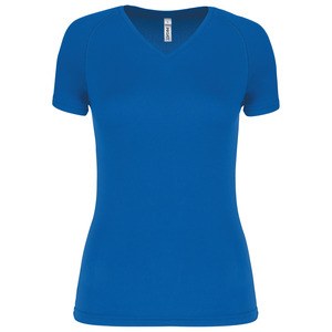 Proact PA477 - Dames sport-t-shirt V-hals Aqua Blauw