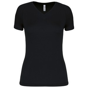 Proact PA477 - Dames sport-t-shirt V-hals Zwart