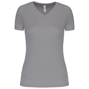 Proact PA477 - Dames sport-t-shirt V-hals Fijn grijs