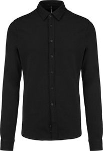 Kariban K508 - Piqué overhemd lange mouwen Zwart