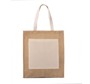 Kimood KI0221 - JUTE SHOPPER Natuurlijk / Goud