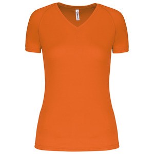 Proact PA477 - Dames sport-t-shirt V-hals Fluorescerend oranje