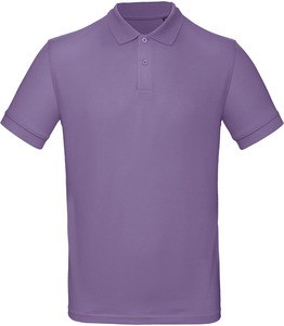 B&C CGPM430 - Men's organic polo shirt Duizendjarig lila