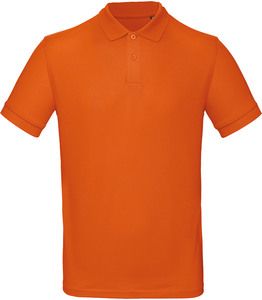 B&C CGPM430 - Men's organic polo shirt Stedelijk oranje