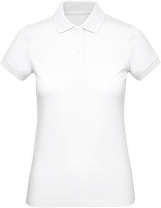 B&C CGPW440 - Ladies' organic polo shirt Wit