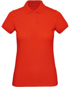 B&C CGPW440 - Ladies' organic polo shirt Vuurrood