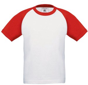 B&C CGTK350 - Baseball T-shirt voor kinderen