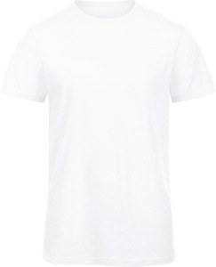 B&C CGTM046 - SLUB Organic Cotton Inspire T-shirt Chique zuiver wit