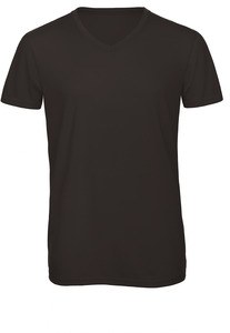 B&C CGTM057 - TriBlend V-neck TEE Zwart