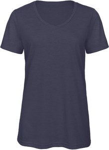 B&C CGTW058 - TriBlend V-neck TEE / Woman Heide marine