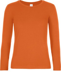 B&C CGTW08T - #E190 Ladies' T-shirt long sleeve Stedelijk oranje