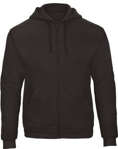 B&C CGWUI25 - ID.205 Hooded Full Zip Sweatshirt Zwart