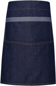 Premier PR128 - Domain - Contrast denim waist apron Indigo denim