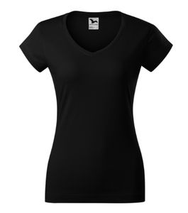 Malfini 162 - V-hals T-shirt Fit Dames Zwart