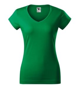 Malfini 162 - V-hals T-shirt Fit Dames vert moyen