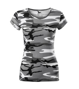 Malfini C22 - T-shirt Camo Pure Dames camouflagegrijs