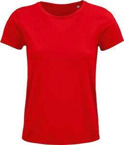 SOL'S 03581 - Crusader Women T Shirt Dames Jersey Ronde Hals Getailleerd Rood