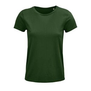 SOL'S 03581 - Crusader Women T Shirt Dames Jersey Ronde Hals Getailleerd Fles groen