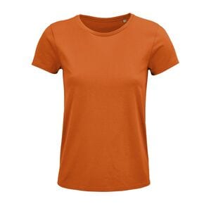 SOL'S 03581 - Crusader Women T Shirt Dames Jersey Ronde Hals Getailleerd Oranje