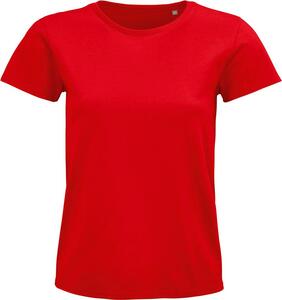 SOL'S 03579 - Pioneer Women T Shirt Dames Jersey Ronde Hals Getailleerd Rood