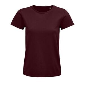 SOL'S 03579 - Pioneer Women T Shirt Dames Jersey Ronde Hals Getailleerd Bourgondië