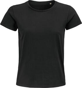 SOL'S 03579 - Pioneer Women T Shirt Dames Jersey Ronde Hals Getailleerd Diepzwart